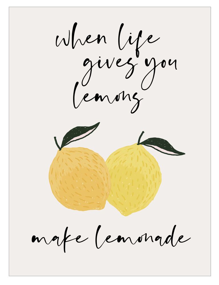 SELSEY Plakat Make Lemonade 40x30 cm