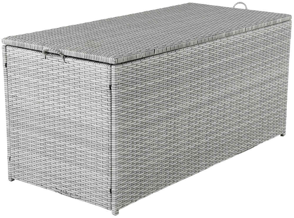 SELSEY Skrzynia do przechowywania Hillans 130x60 cm technorattan szara