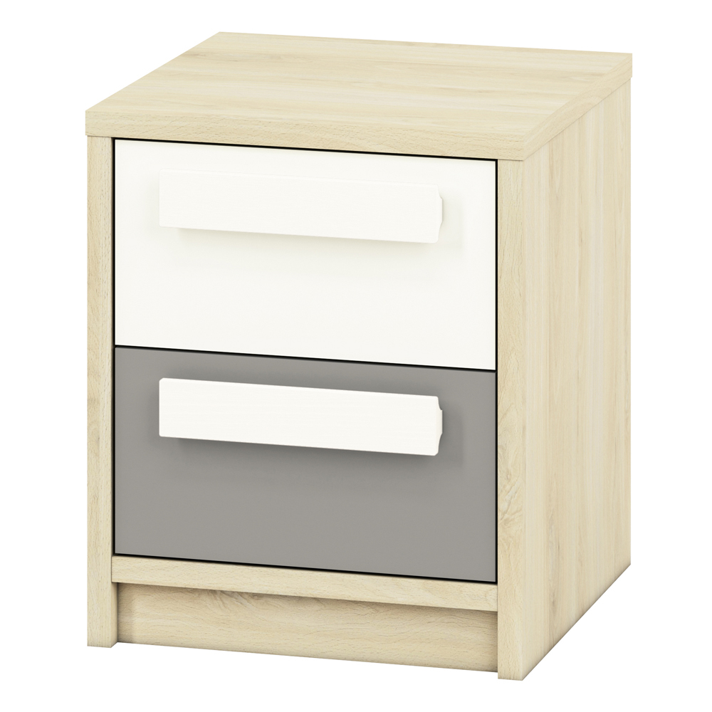 SELSEY Szafka nocna Madarro z dwiema szufladami