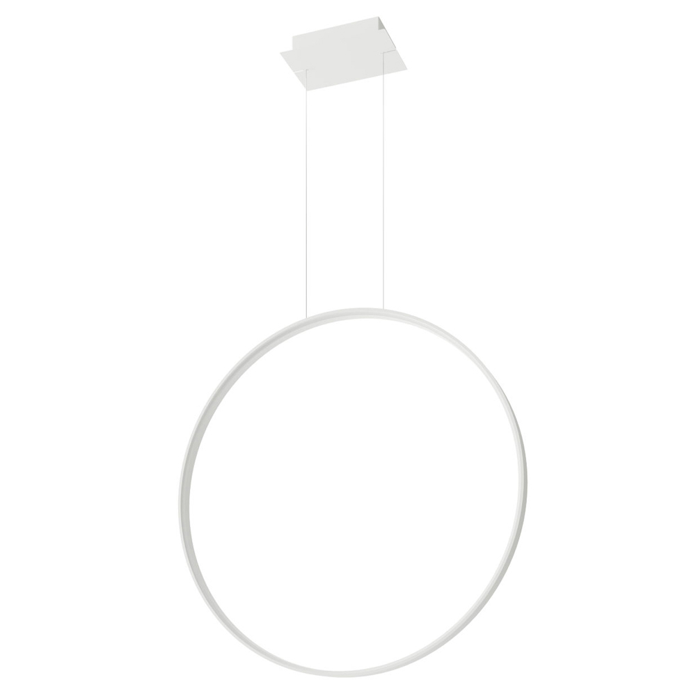 SELSEY Lampa wisząca Retore średnica 78 cm 3000K biała