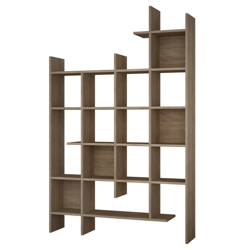 SELSEY Regał otwarty Karjes niesymetryczny dąb