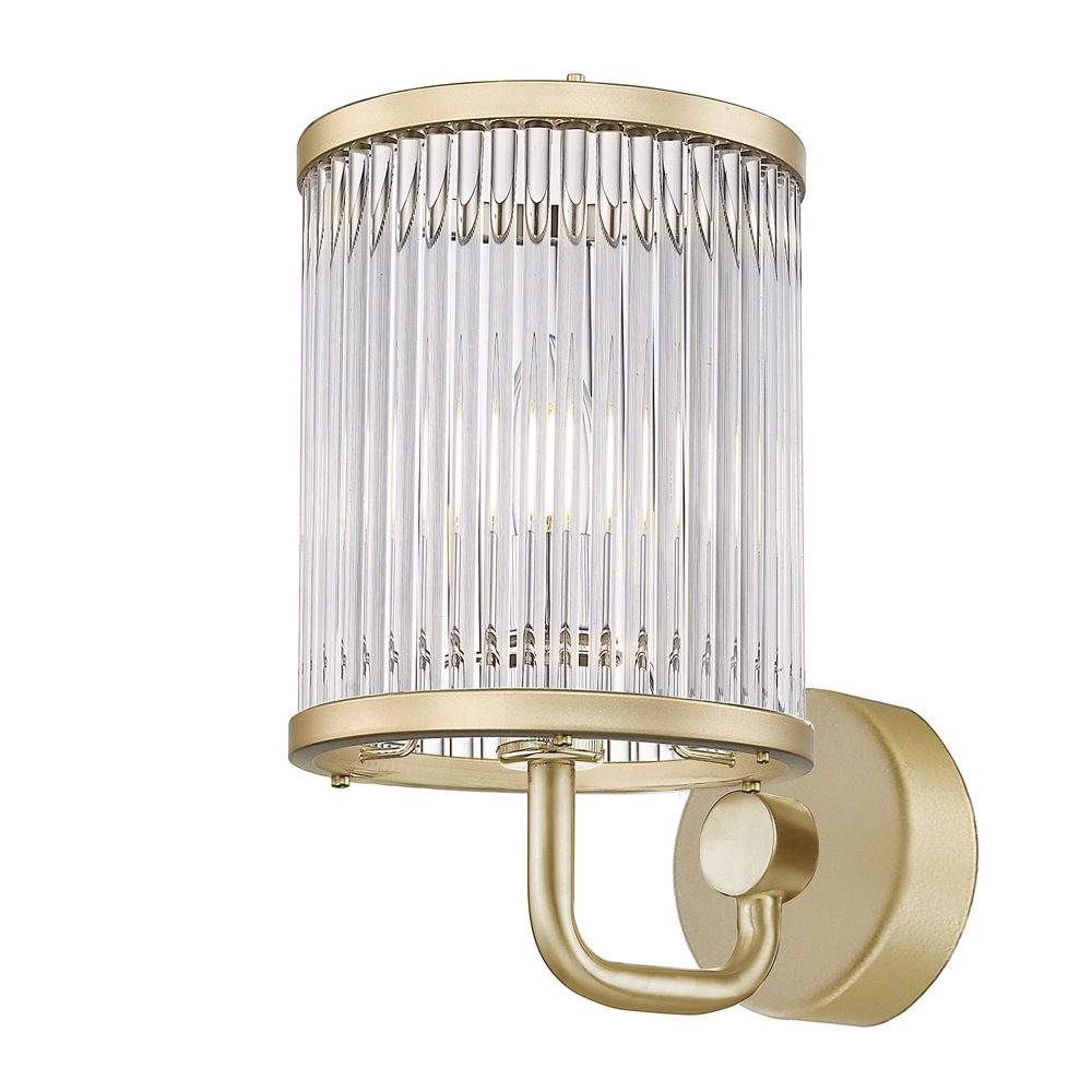 SELSEY Kinkiet ścienny Bielmonte złoty 15x19,5 cm