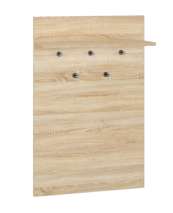 SELSEY Wieszak ścienny Mafro z półką 68 cm Sonoma jasna