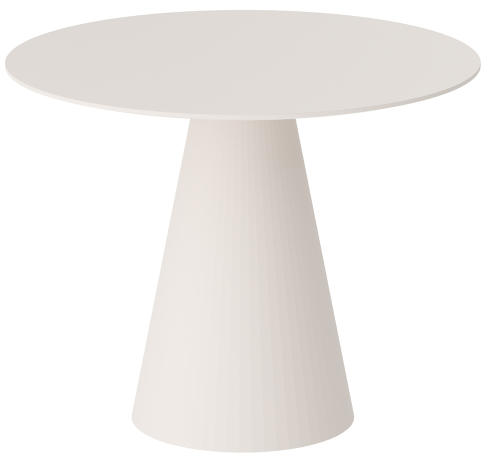 SELSEY Stół okrągły do jadalni Ablivity 100 cm kaszmir mat