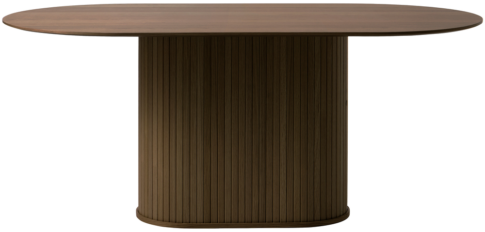 SELSEY Stół owalny Gativel 95x180 dąb palony