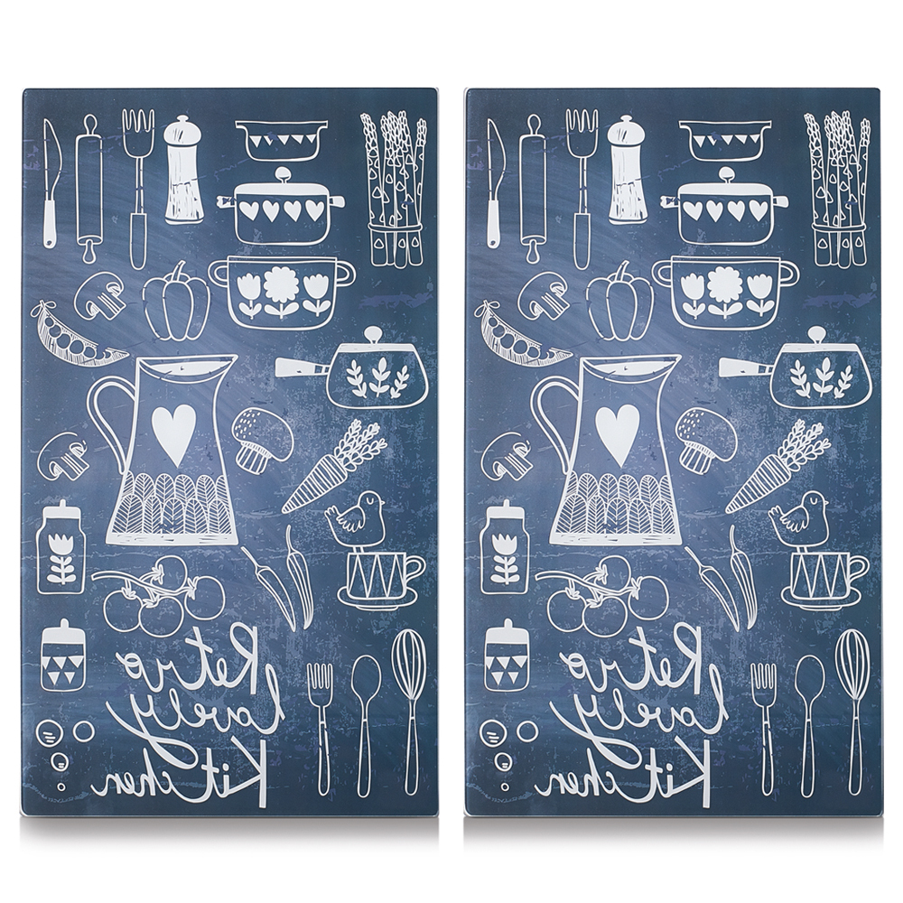 SELSEY Zestaw desek do krojenia Stonne ze szkła dekoracyjny