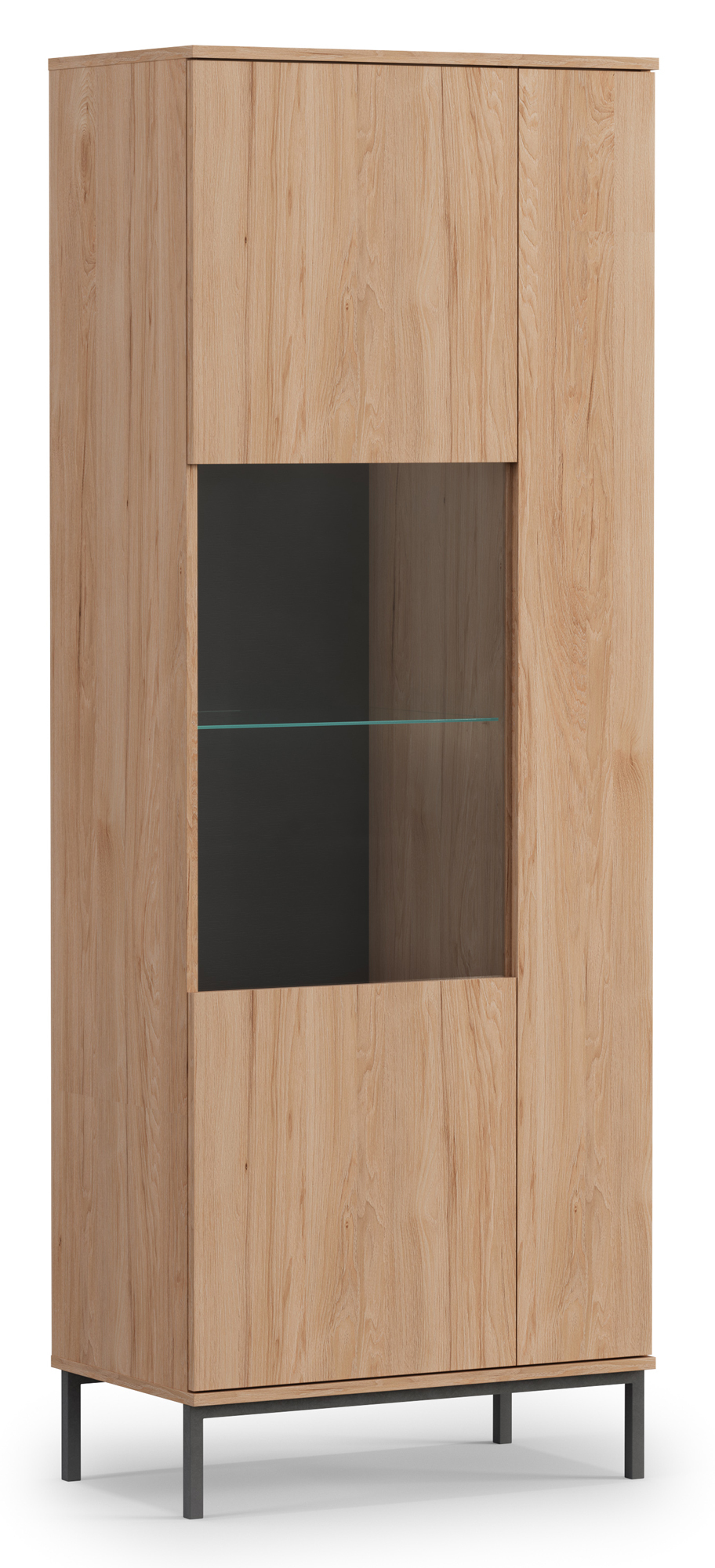 SELSEY Witryna dwudrzwiowa Perila 70 cm hikora