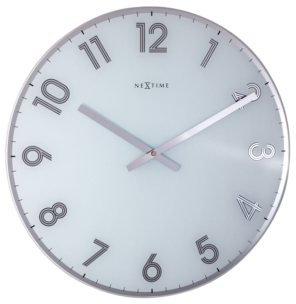 SELSEY Zegar ścienny Reflect 43 cm biały