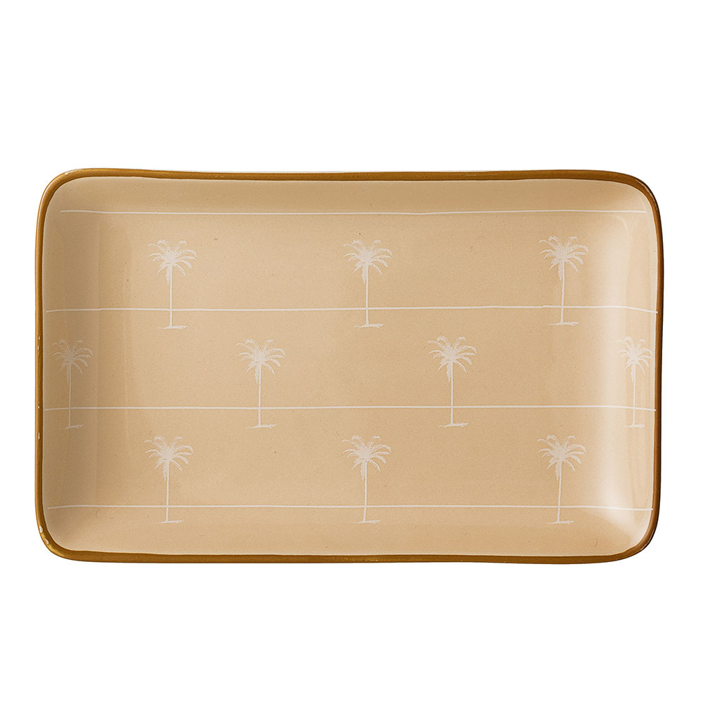 SELSEY Talerz Bloomingville Lusea z kamionki długość 19 cm