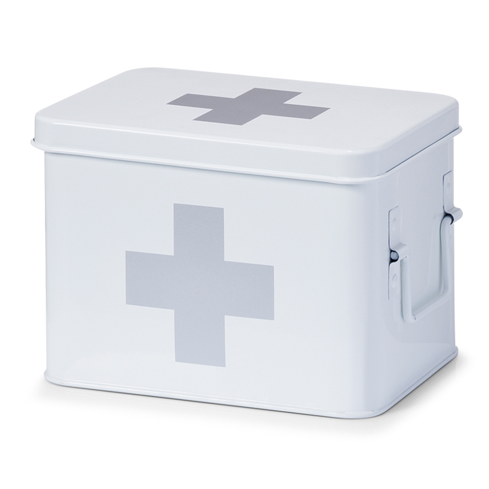 SELSEY Apteczka Dozia z metalu biała