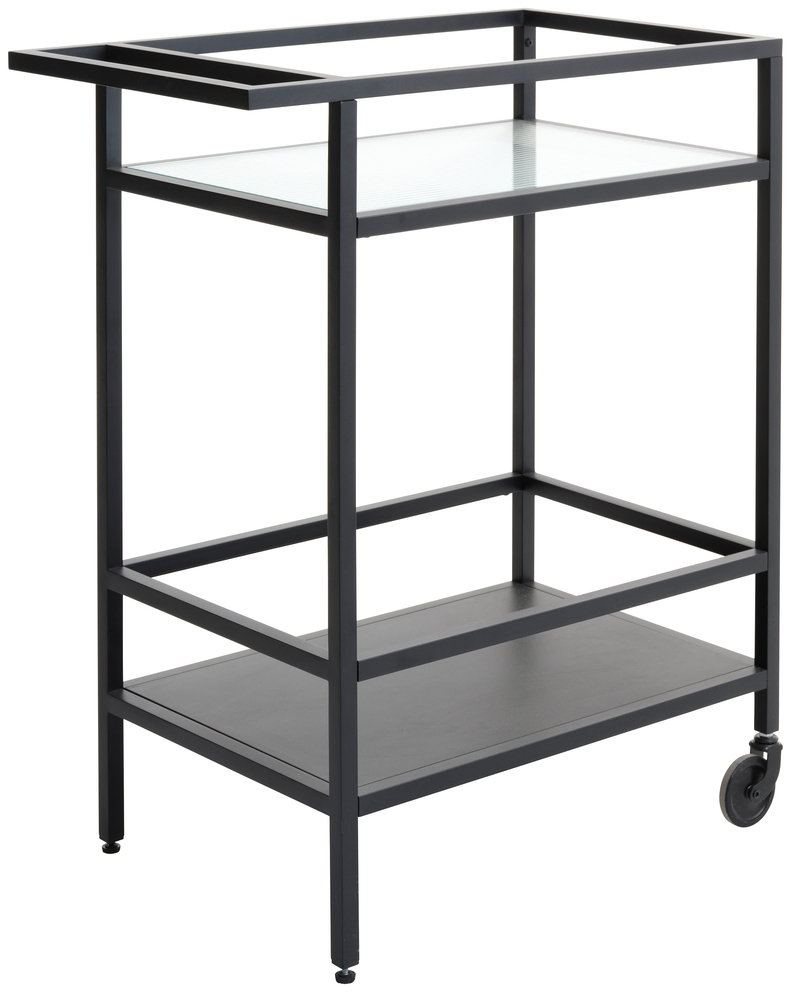 SELSEY Wózek na kółkach Avensunly czarny