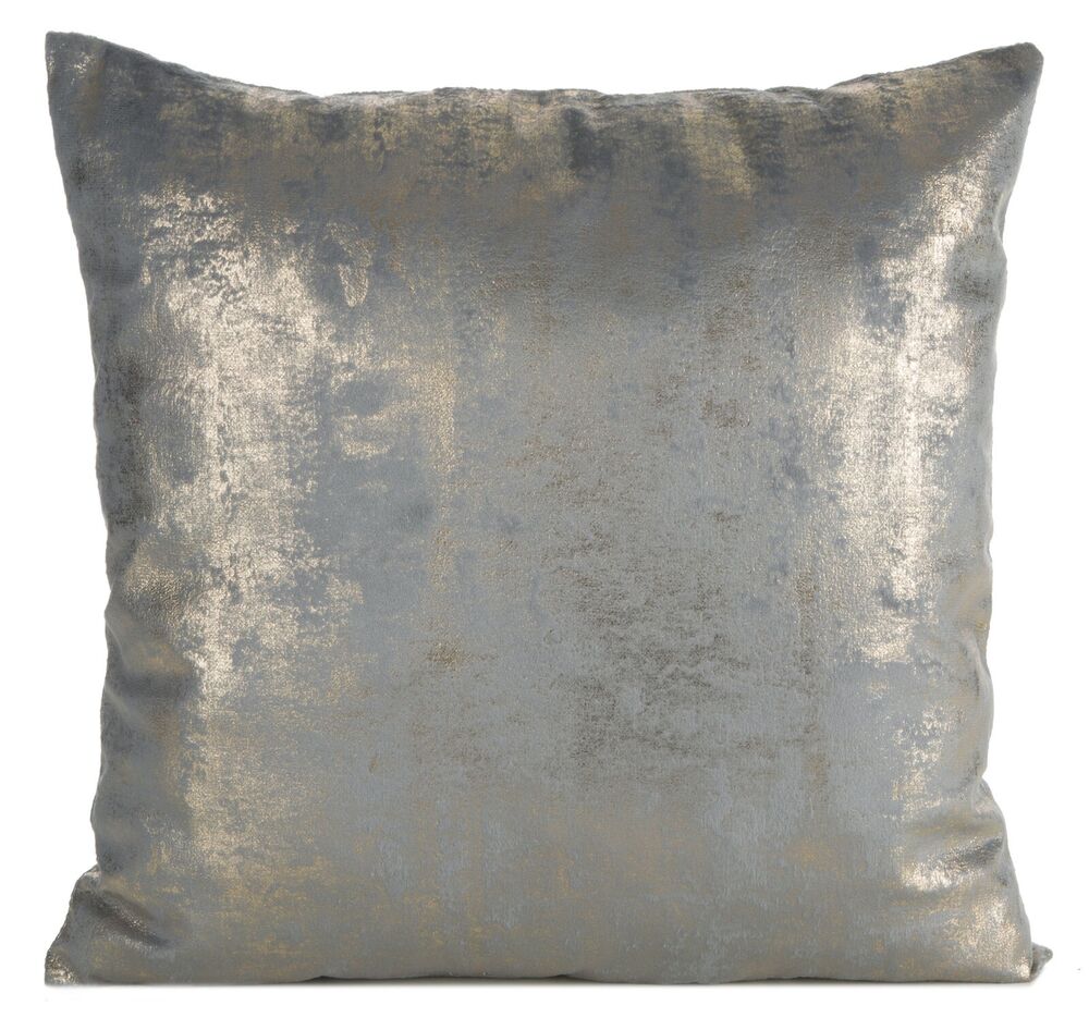 SELSEY Poszewka na poduszkę Renia 45x45 cm srebrno-szara