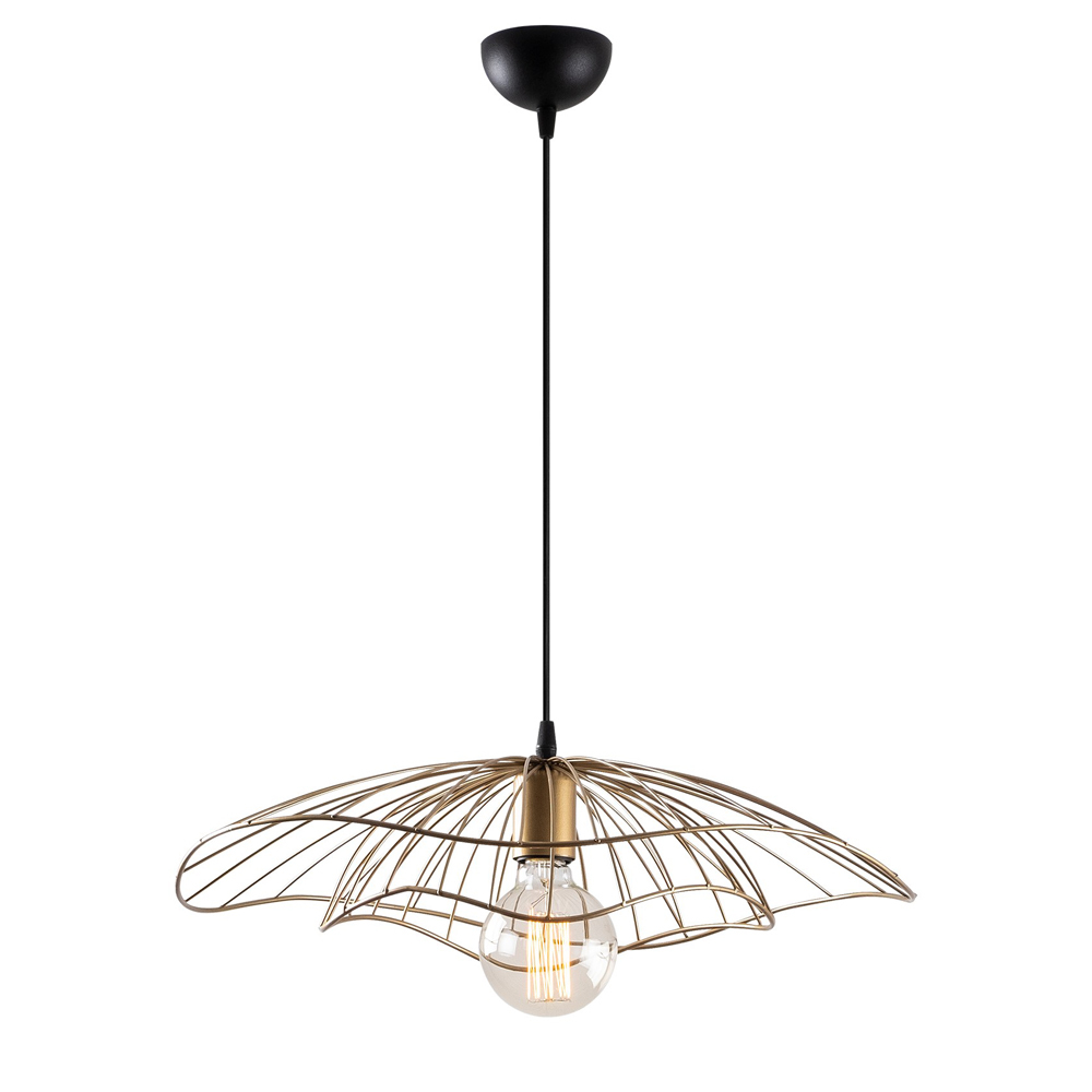 SELSEY Żyrandol Solanum postarzane złoto