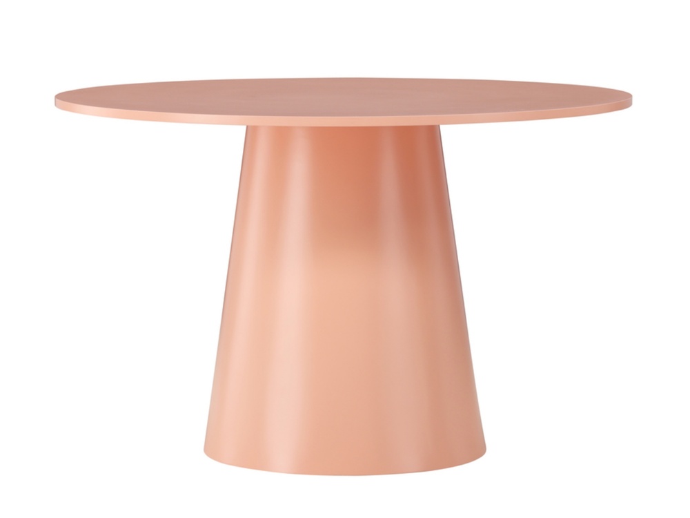 SELSEY Stół do jadalni Lanzo okrągły średnica 120 cm brzoskwiniowy