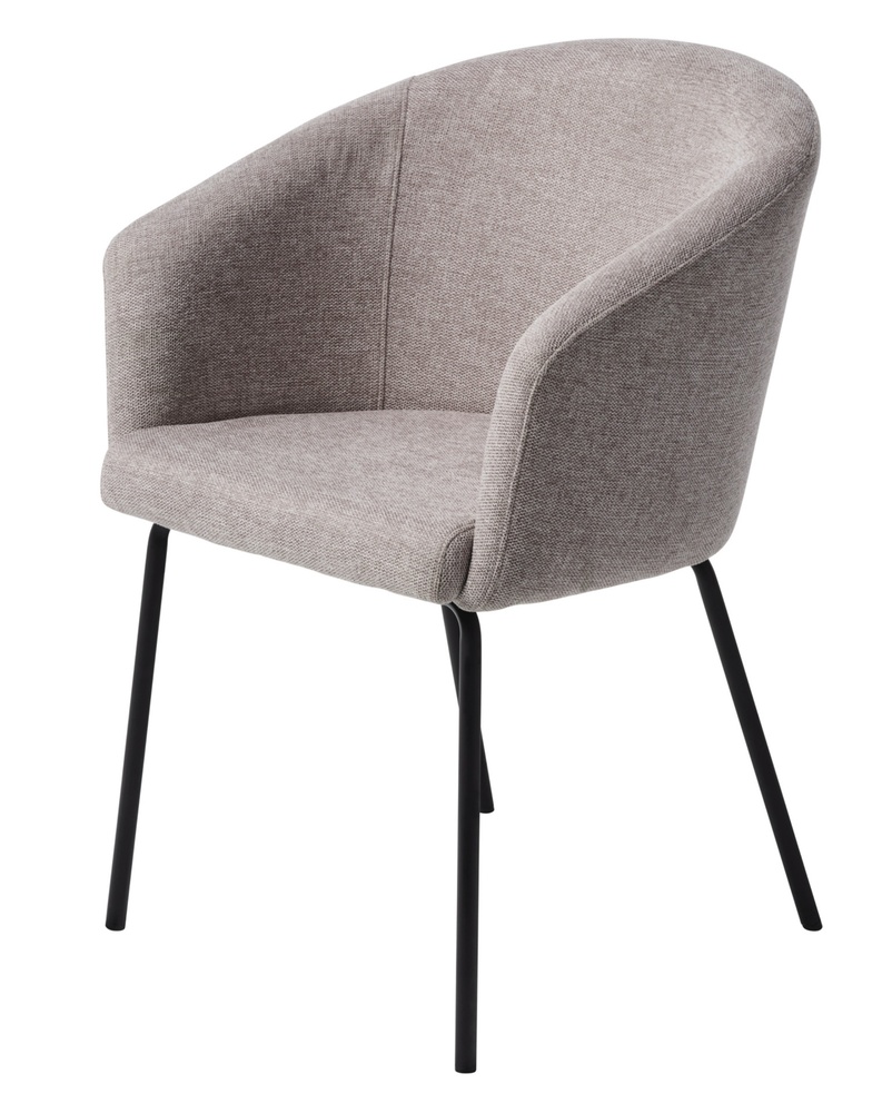 SELSEY Krzesło tapicerowane Mummle jasnoszare