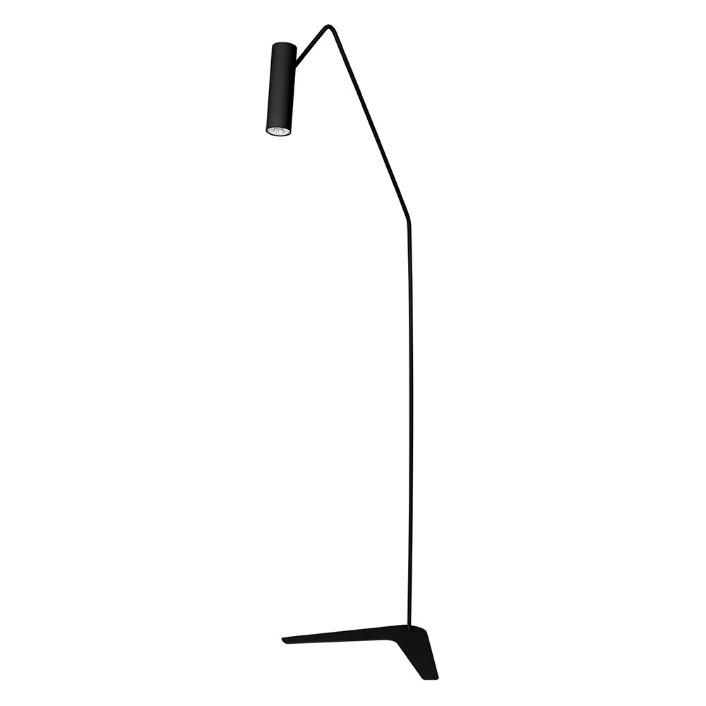 SELSEY Lampa podłogowa Eye Super czarna 6506