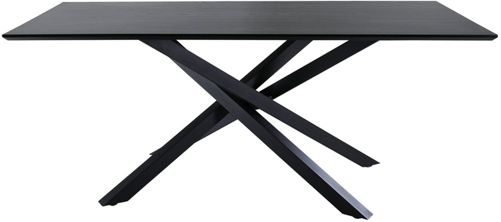 SELSEY Stół do jadalni Tanize 90 x 180 cm dąb czarny