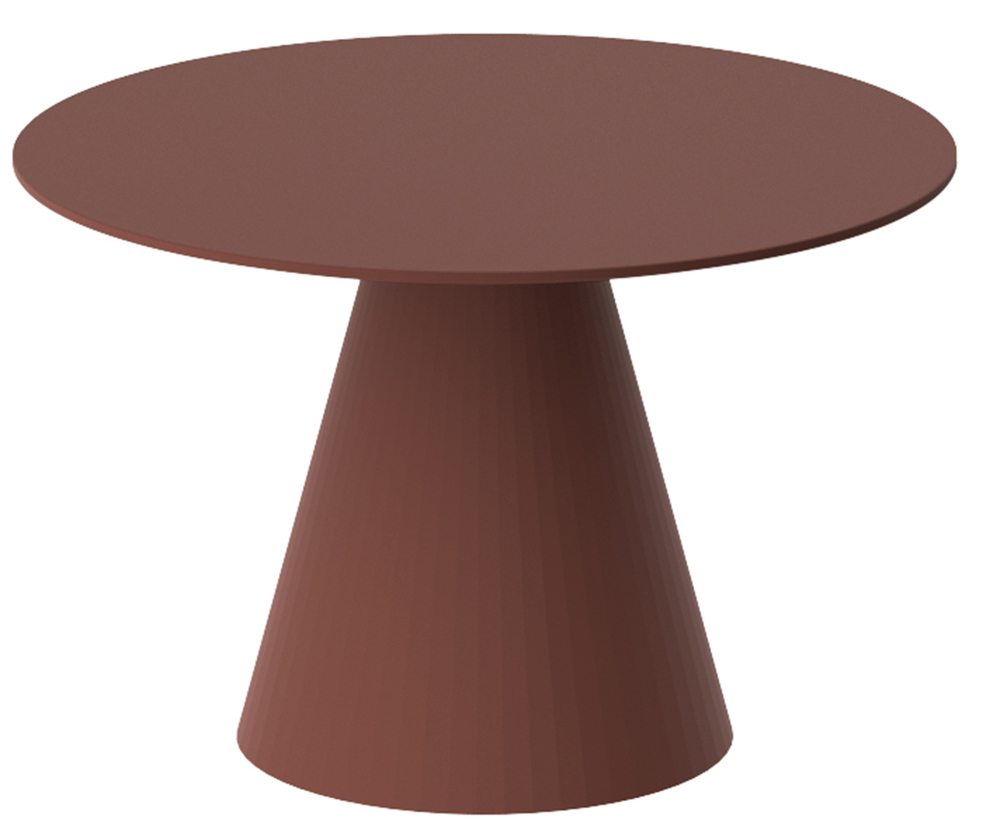SELSEY Stolik kawowy Ritelly okrągły 80 cm bordowy mat
