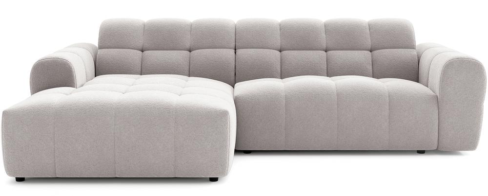 SELSEY Narożnik Monti L-kształtny lewostronny szarobeżowy szenil