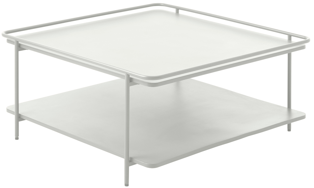 SELSEY Stolik kawowy Yuba 75x75 cm z półką kremowy