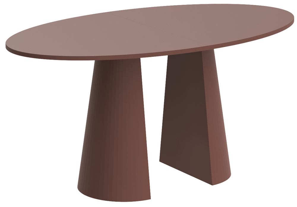 SELSEY Stół do jadalni Signize 160x89 cm bordowy mat