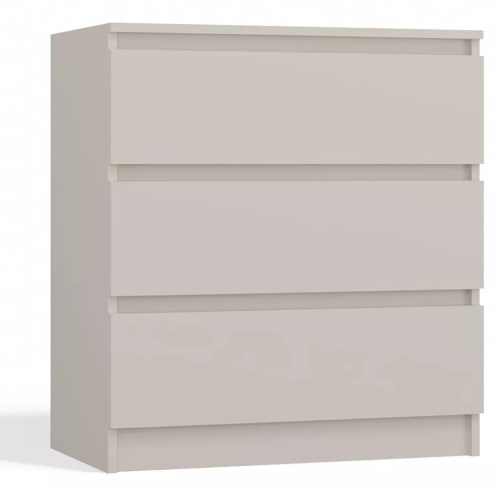 SELSEY Komoda Malwa z trzema szufladami 70 cm kaszmir