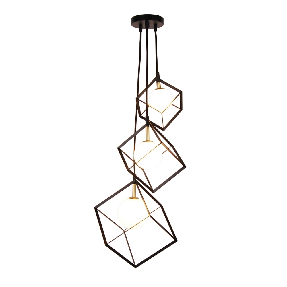 SELSEY Lampa wisząca Erlanti x3 kaskada