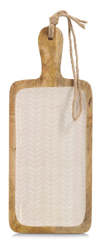 SELSEY Deska do serwowania Cherrey drewno mango beżowa