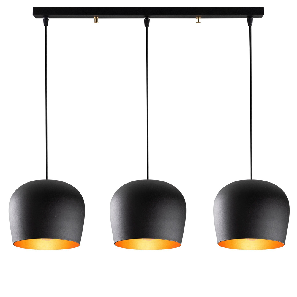 SELSEY Lampa wisząca nowoczesna Pavitaries x3 czarna