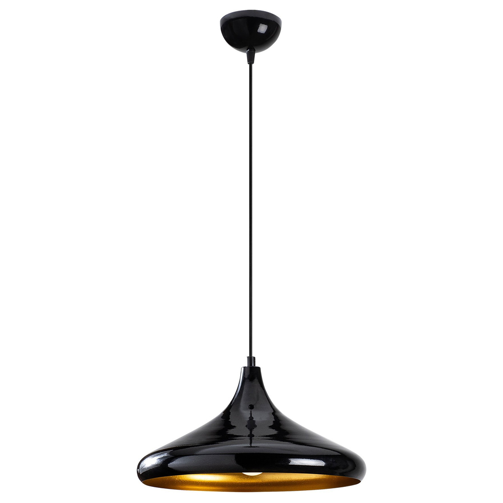 SELSEY Lampa wisząca Theyro średnica 35 cm czarna