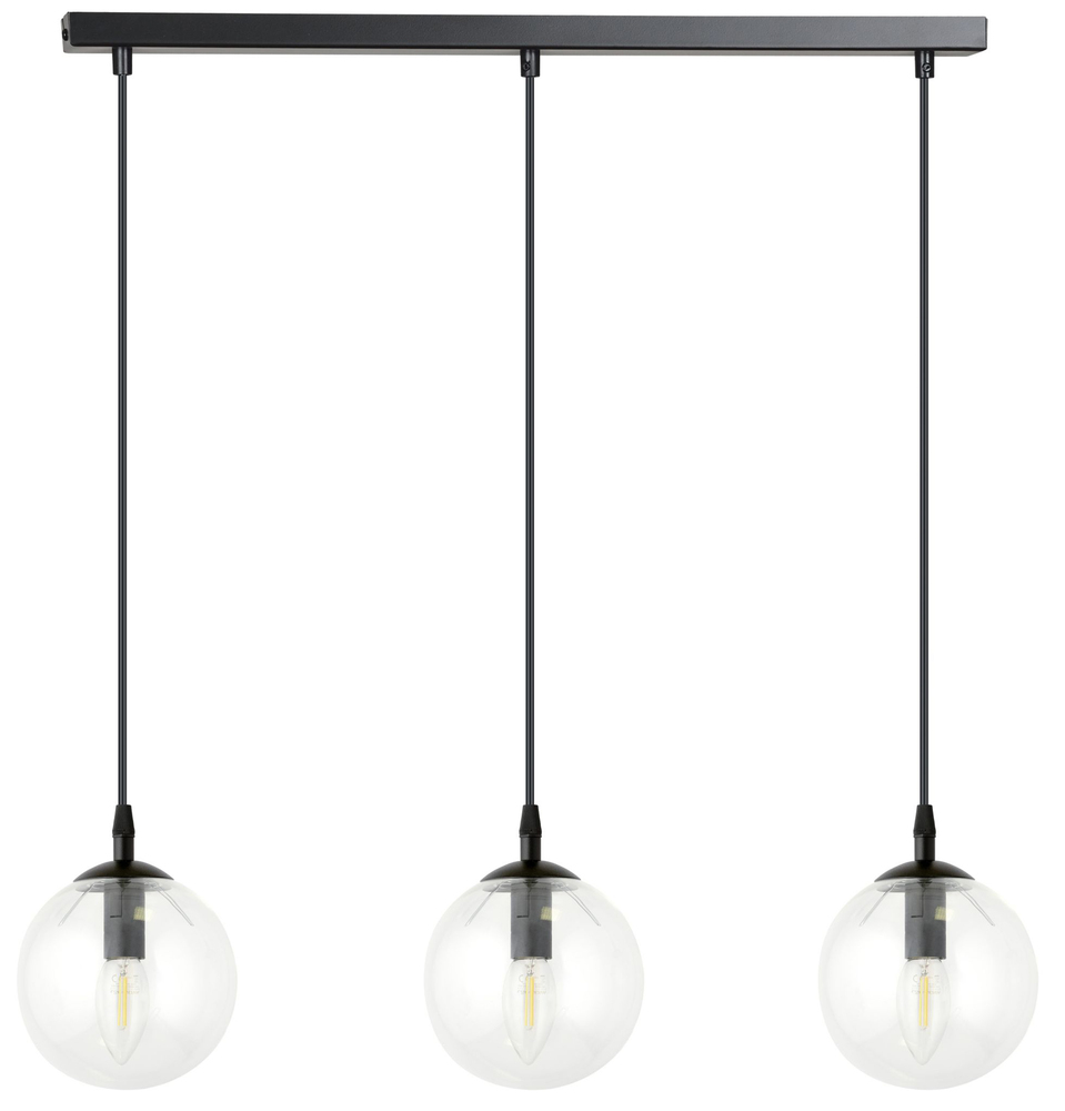 SELSEY Lampa wisząca Fregene transparentna x3