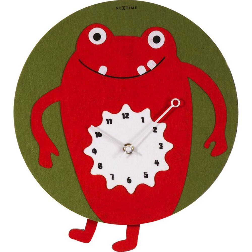 SELSEY Zegar ścienny Redrique 35 cm zielono-czerwony