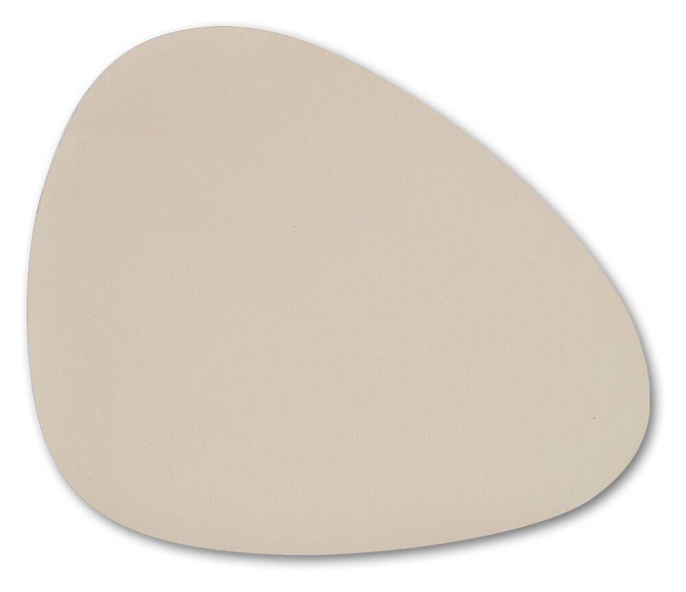 SELSEY Podkładka na stół Zetive syntetyczna skóra kremowa