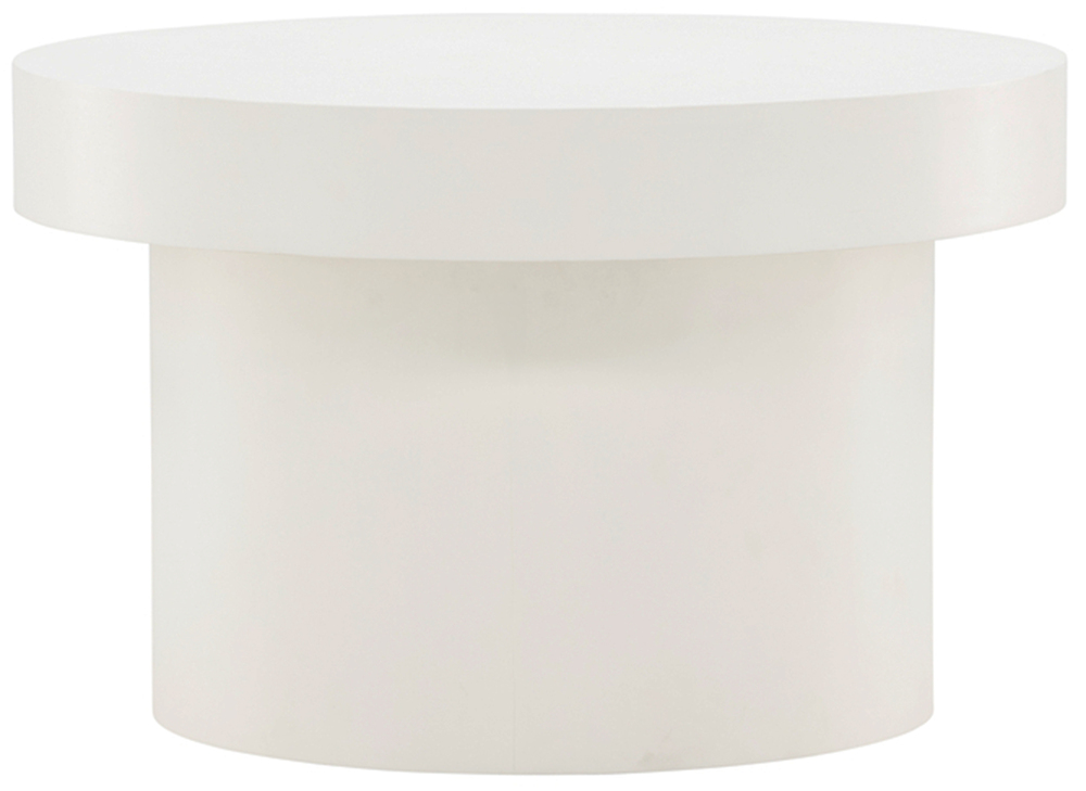 SELSEY Stolik kawowy Adwoode okrągły średnica 80 cm kremowy