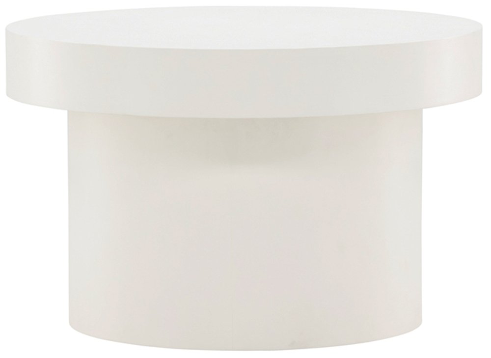 SELSEY Stolik kawowy Adwoode okrągły średnica 80 cm kremowy