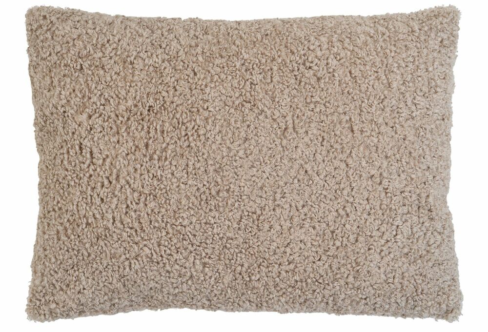 SELSEY Poduszka Tavira 60x45 cm szarobeżowa w tkaninie boucle