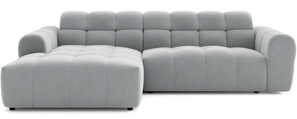 SELSEY Narożnik Monti L-kształtny lewostronny jasnoszary szenil