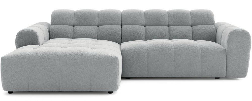 SELSEY Narożnik Monti L-kształtny lewostronny jasnoszary szenil