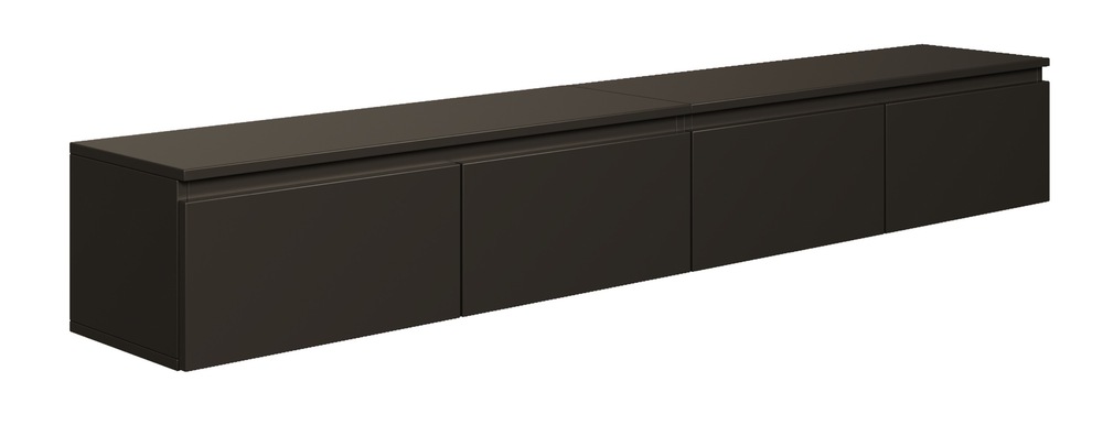 SELSEY Szafka RTV Bemmi wisząca 200 cm czarny