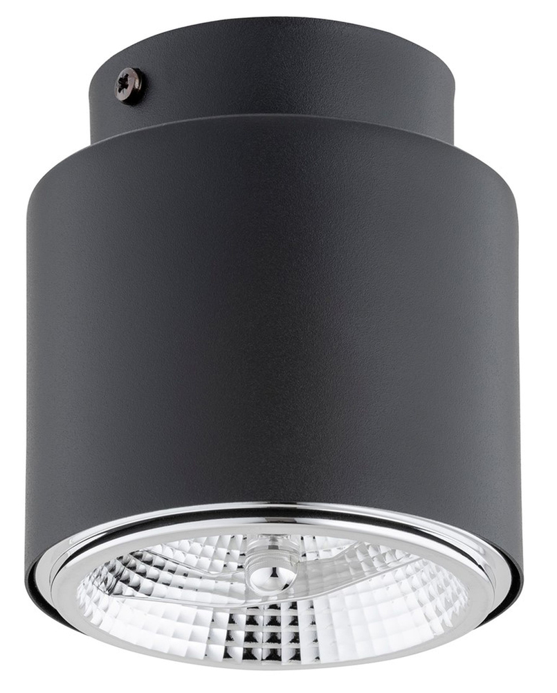 SELSEY Plafon sufitowy Nano średnica 12 cm czarny