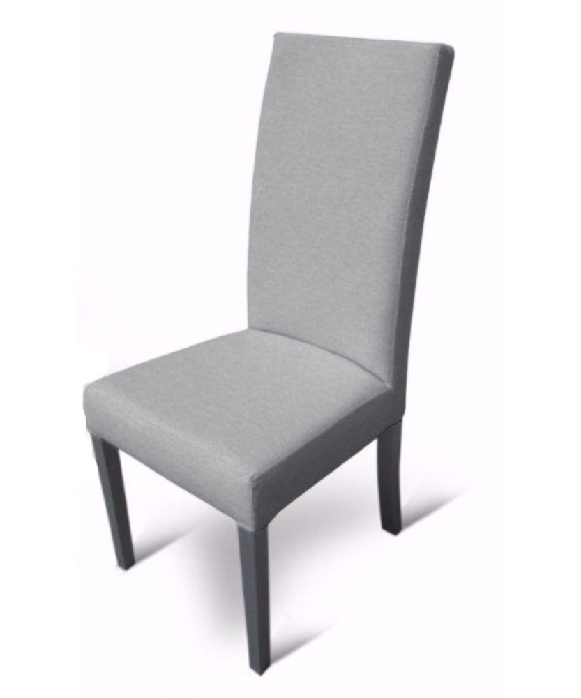 SELSEY Krzesło tapicerowane Moderno Tre szare welur