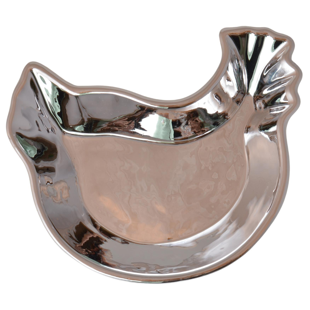 SELSEY Talerzyk ceramiczny Entreves kurka srebrna