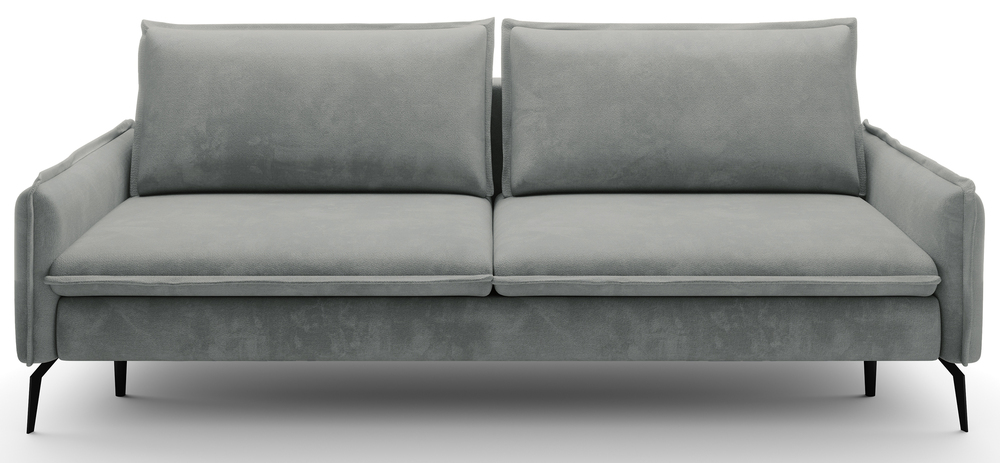 SELSEY Kanapa rozkładana Glossy szara szenil