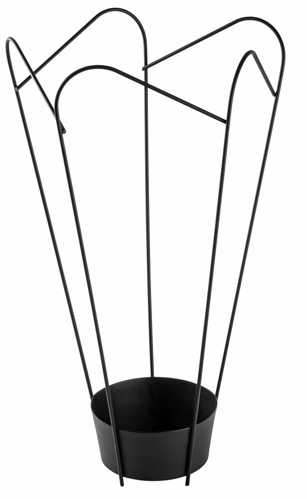 SELSEY Stojak na parasole Nessols metalowy czarny