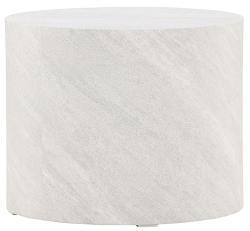 SELSEY Stolik kawowy Dispect okrągły blat 50 cm jasnoszary