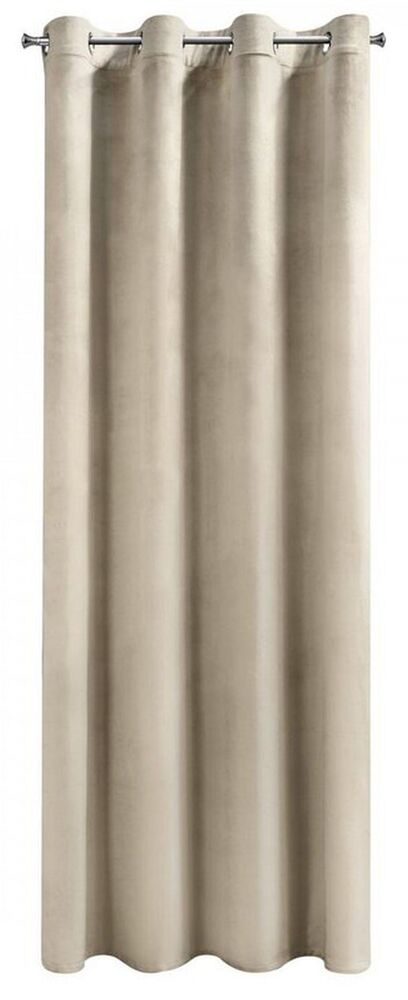 SELSEY Zasłona Melanie 250x140 cm jasnobeżowa