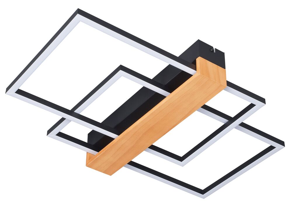 SELSEY Plafon Minar LED czarno-brązowy