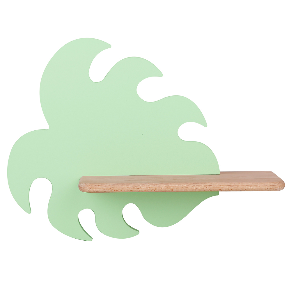 SELSEY Kinkiet ścienny do pokoju dziecięcego Dreamie liść zielony