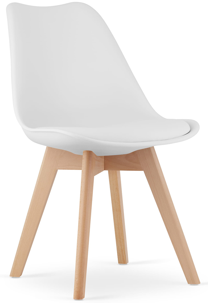 SELSEY Krzesło z tworzywa Succine białe