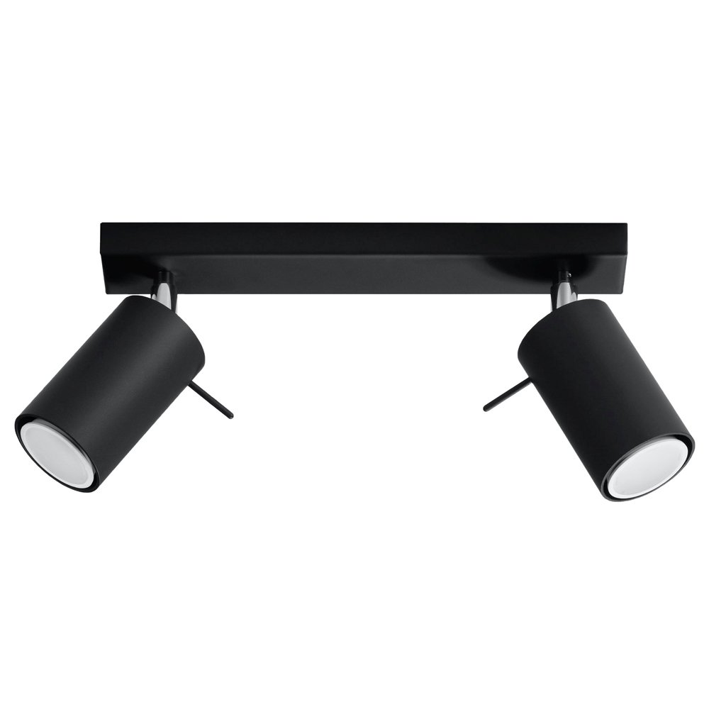 SELSEY Spot sufitowy Gerra x2 czarny